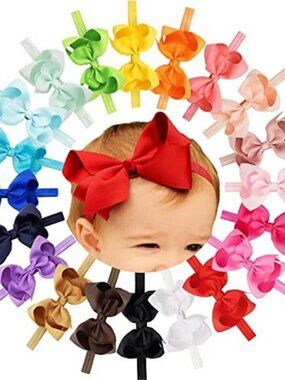 Baby Girl Headbands Soft Elastic Hair Bands Newborn Infant Toddler Set Cute
